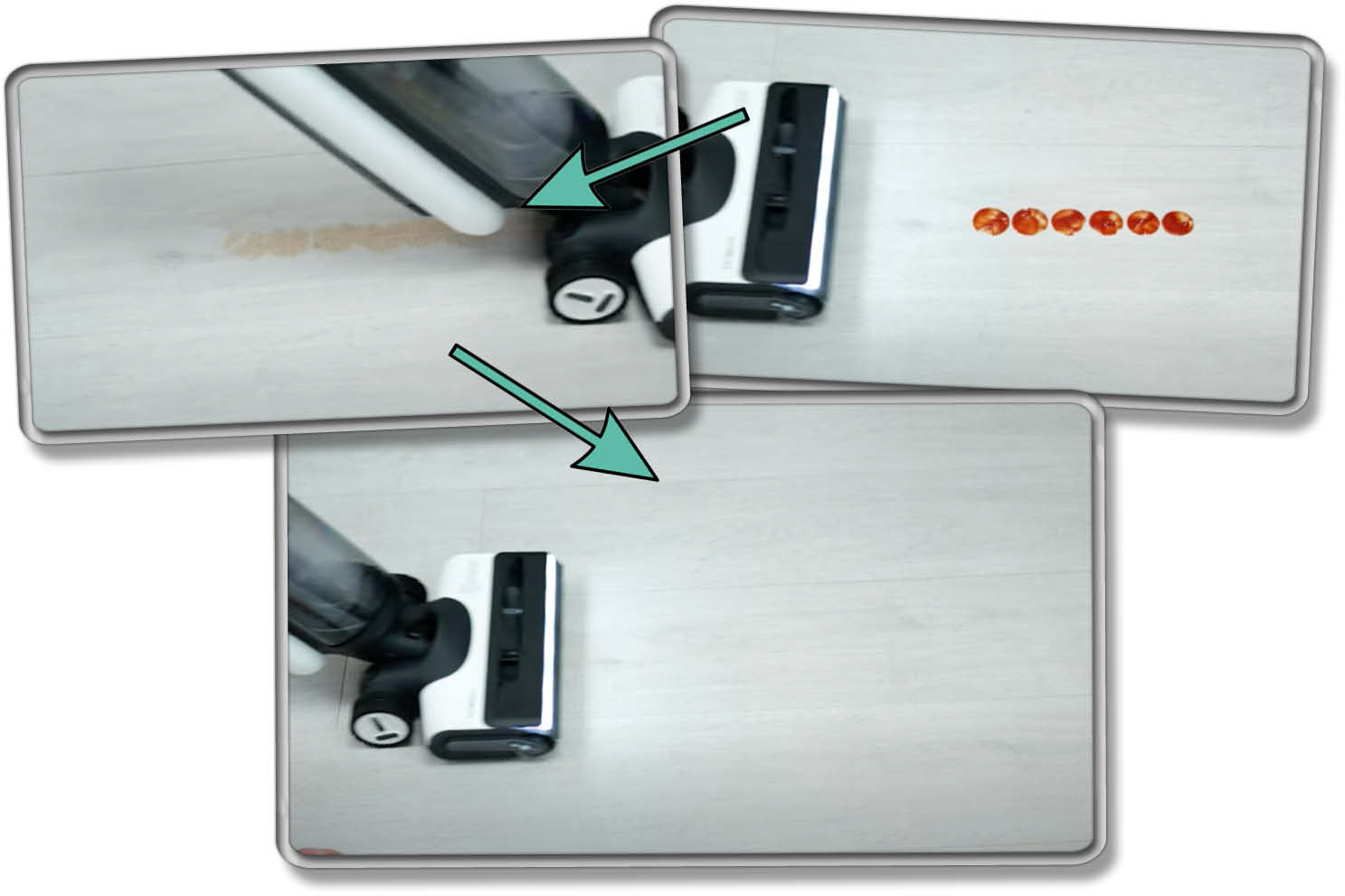 Tineco Floor One S7 Combo - Wischleistung bei flüssiger Verschmutzung