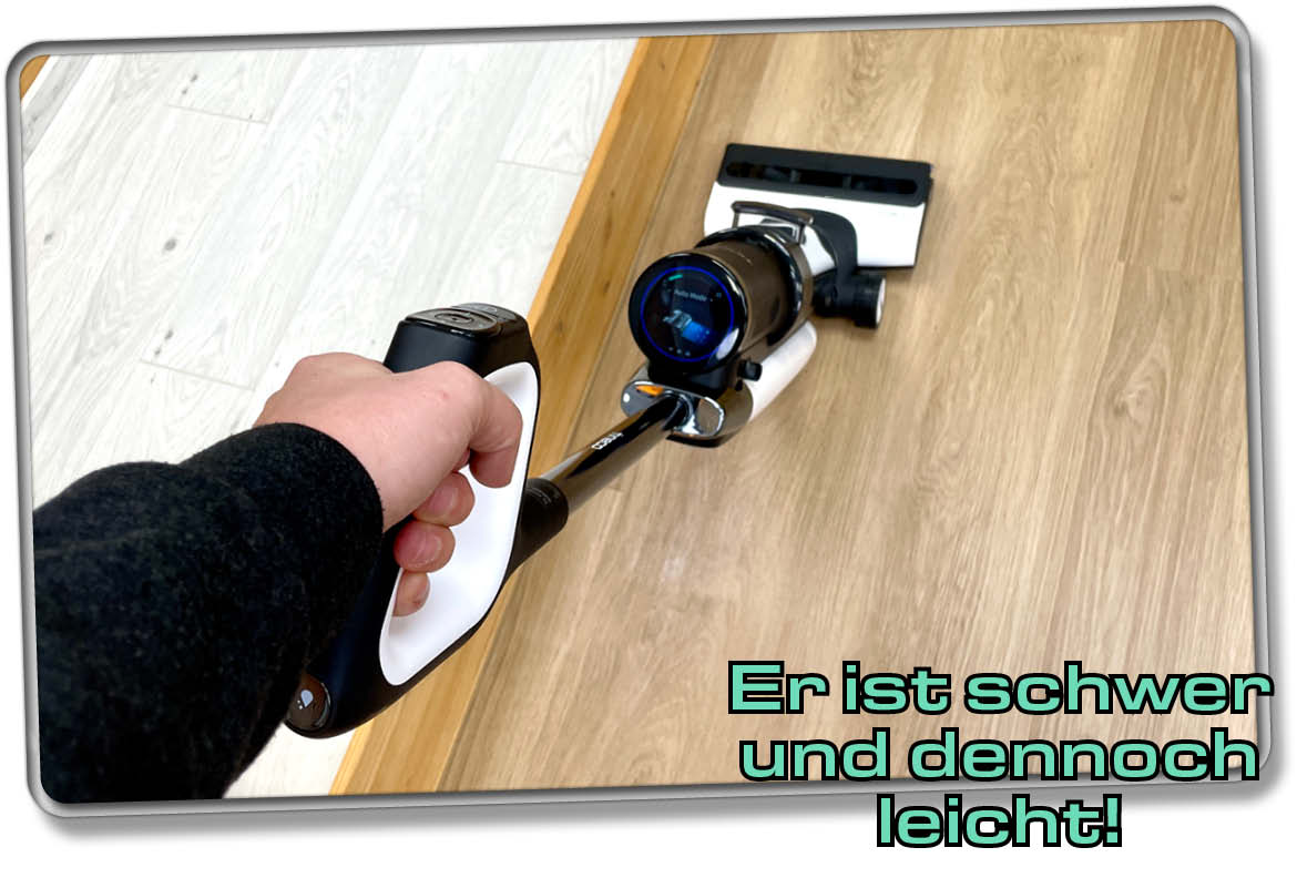 Vom Gewicht her ist er schwerer als die Konkurrenz, jedoch einfacher zu führen