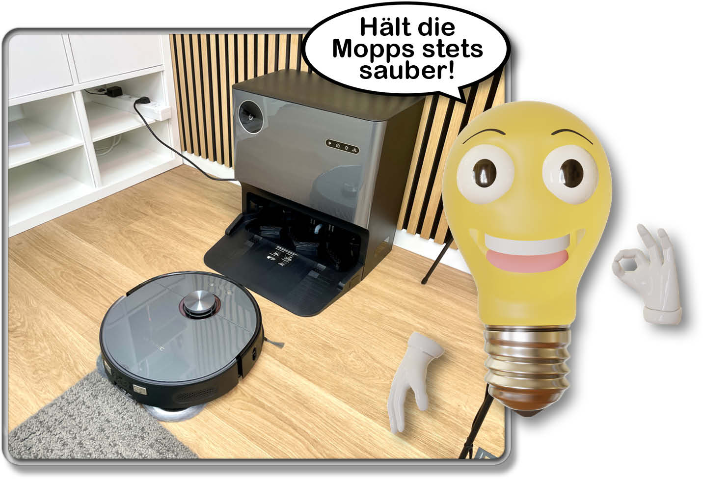 Der Ultenic MC1 verfügt über eine multifunktionale Reinigungsstation