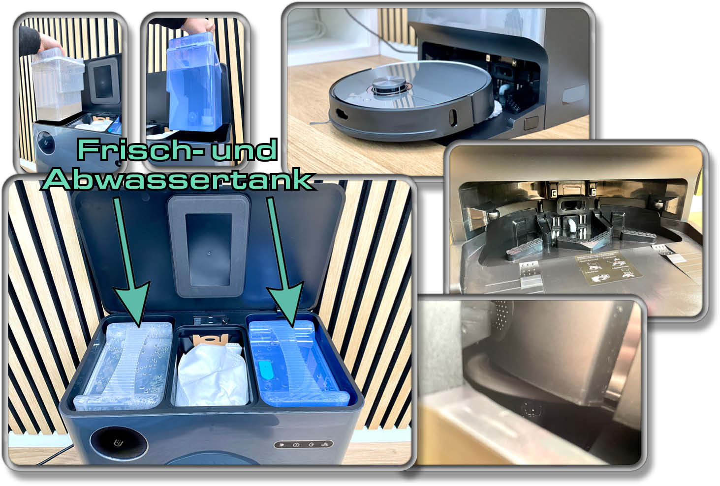 Die Moppwäsche der Reinigungsstation des Ultenic MC1