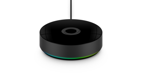 Bild zeigt einen Homey Pro