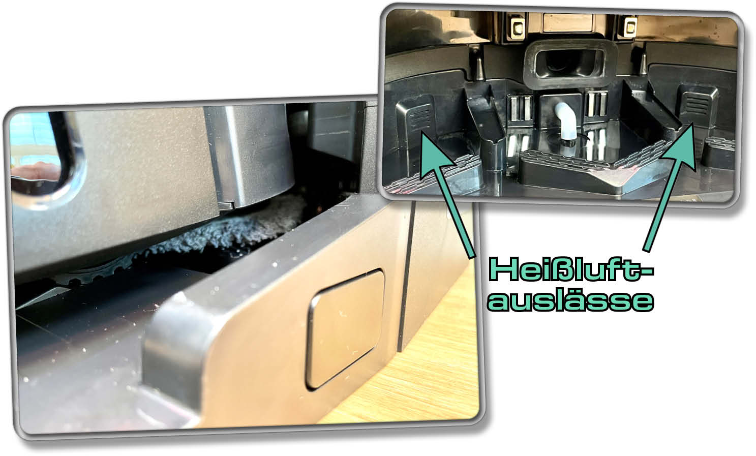 Nach der Moppwäsche werden die Wischmopps getrocknet mit heißer Luft