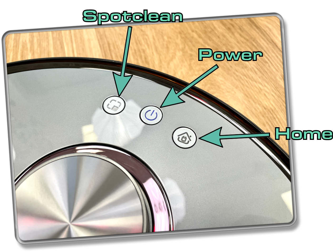 Über diese Tasten wird der Ultenic MC1 manuell gesteuert