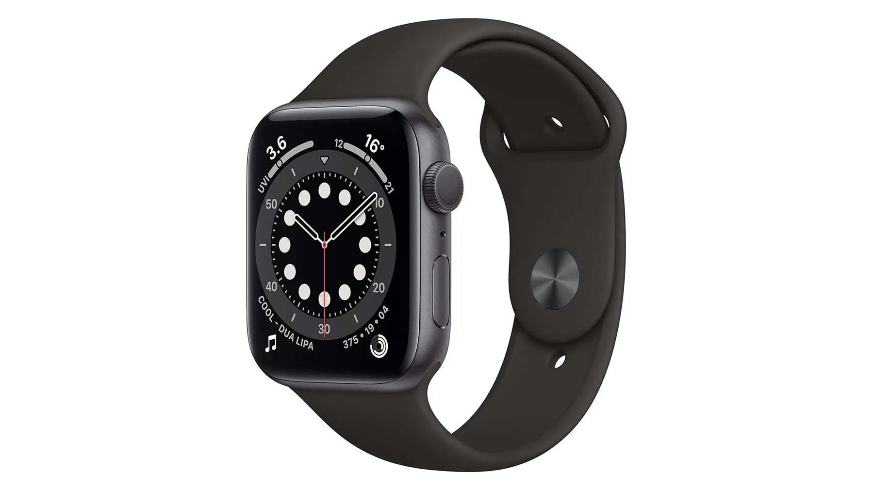 Apple Watch Series 6 (GPS) 44 mm Aluminium Space Grau