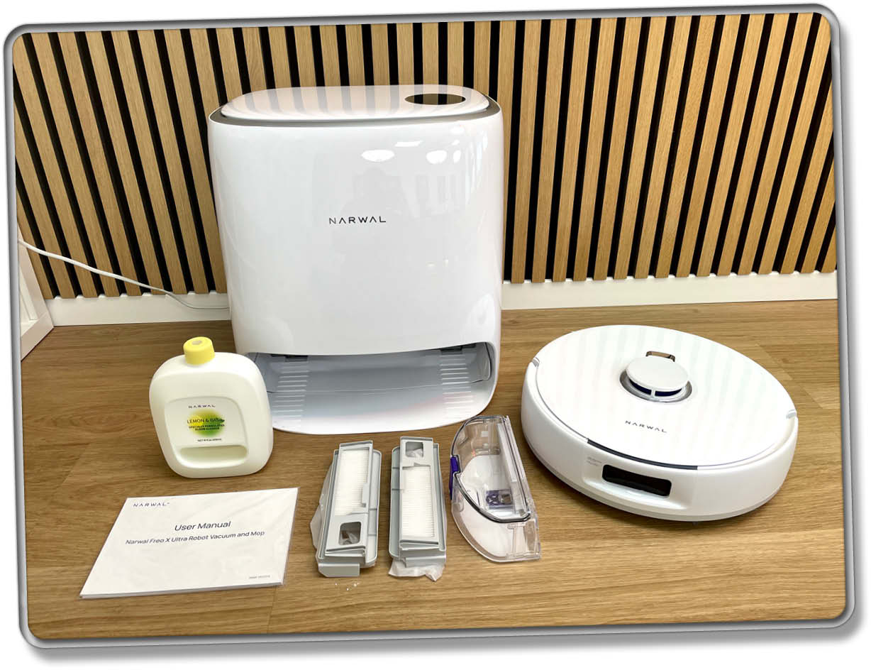 Das ist der komplette Lieferumfang des Narwal Freo X Ultra