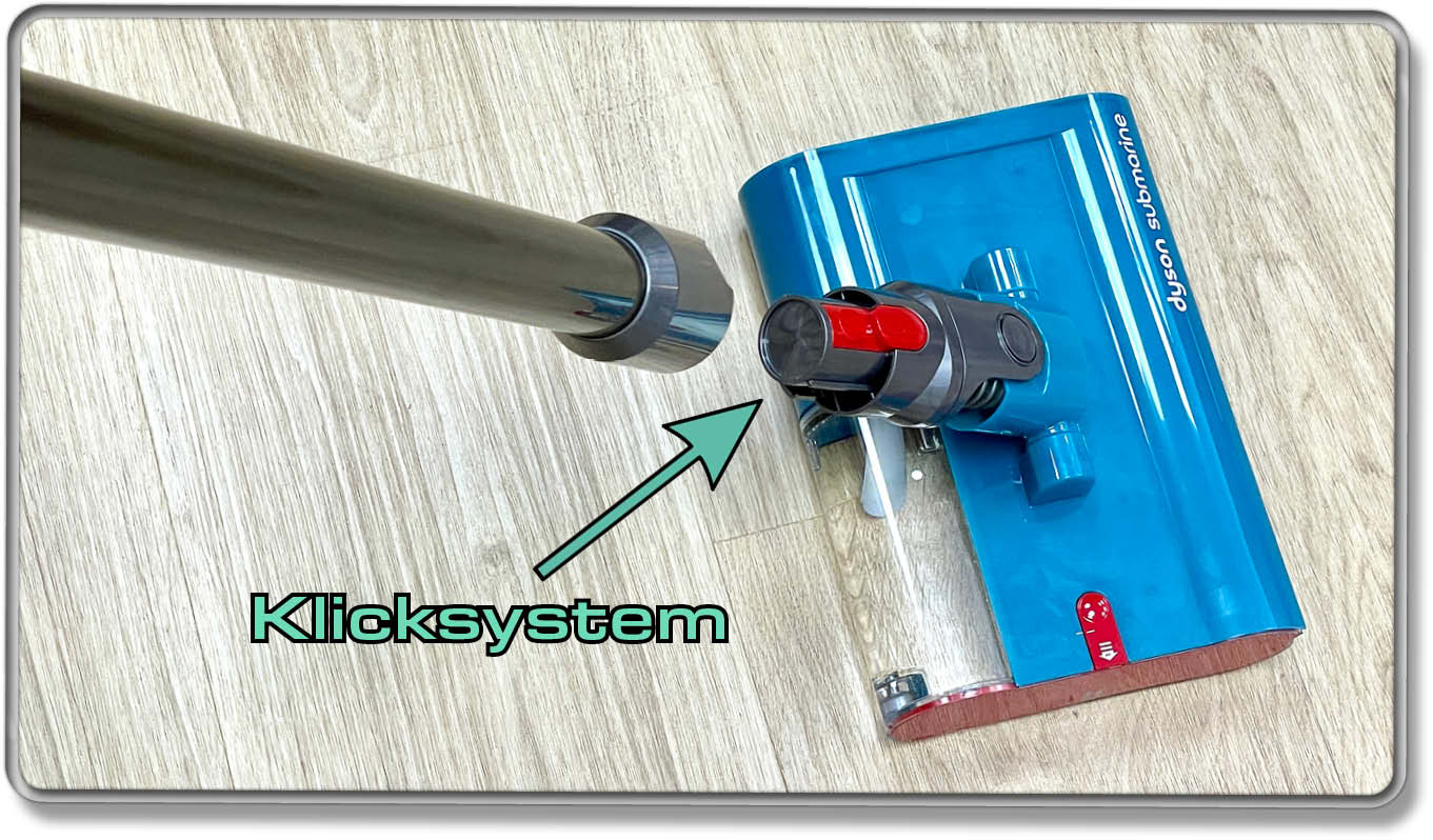 Das praktische Klicksystem befähigt es, verschiedne Aufsätze sofort zu wechseln