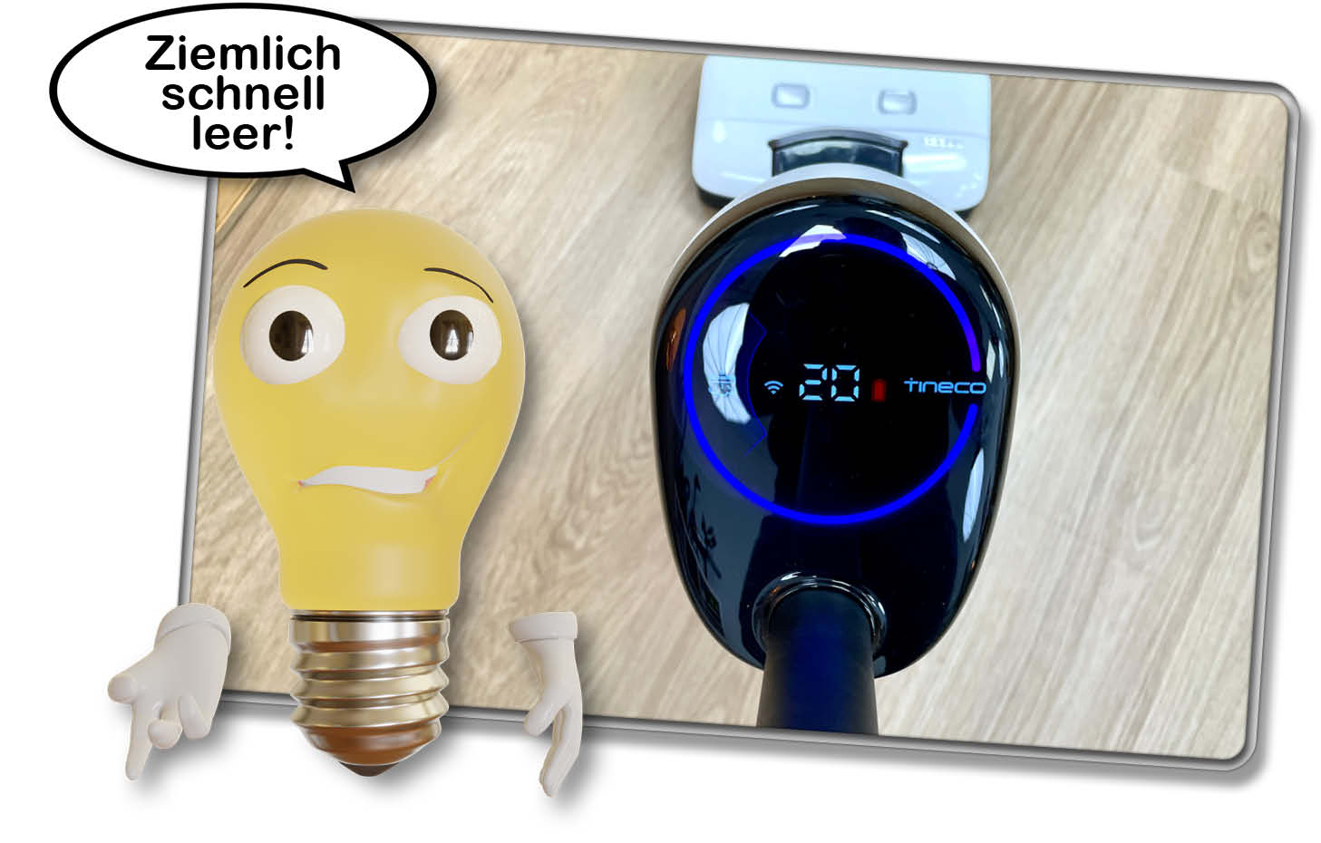 Der Akku des Tineco Floor One S7 Steam hätte etwas langlebiger sein dürfen.