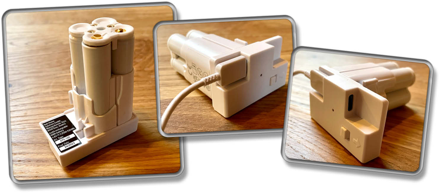 Der Akku sollte vor dem ersten Gebrauch mindestens 10 Stunden aufgeladen werden.