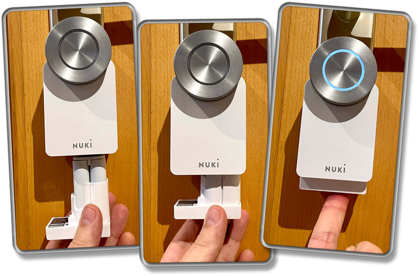 Der Akku wird einfach eingesetzt