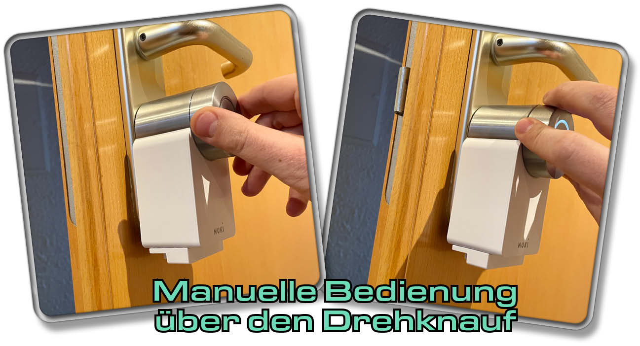 Der Drehknauf des Nuki 4.0 Pro lässt sich manuell drehen