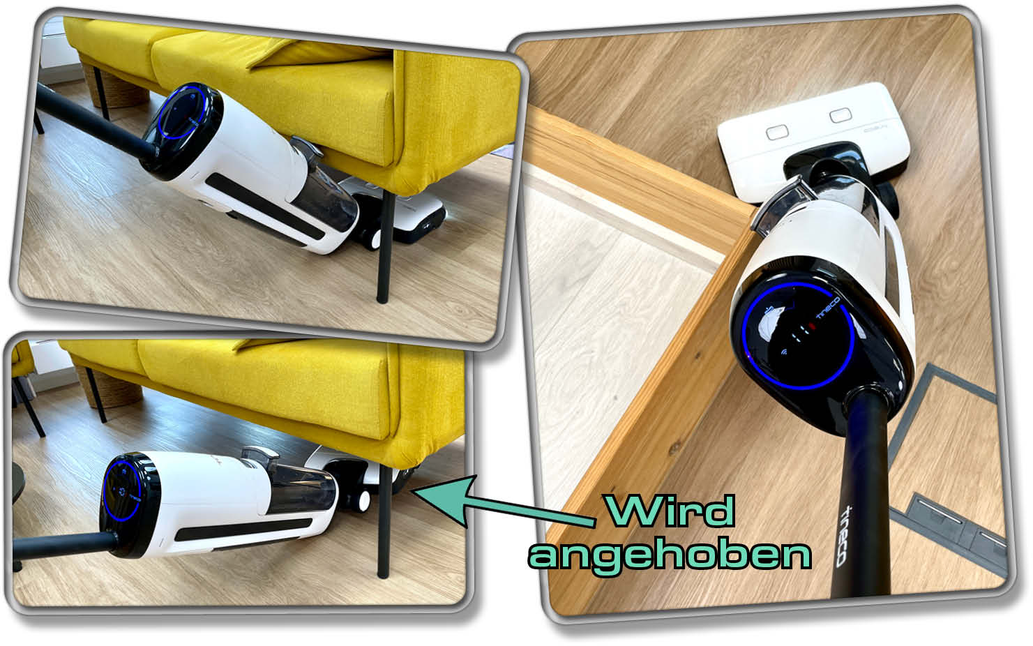 Der Tineco Floor One S7 Steam ist recht flexibel, stößt aber auch schnell an seine Grenzen.