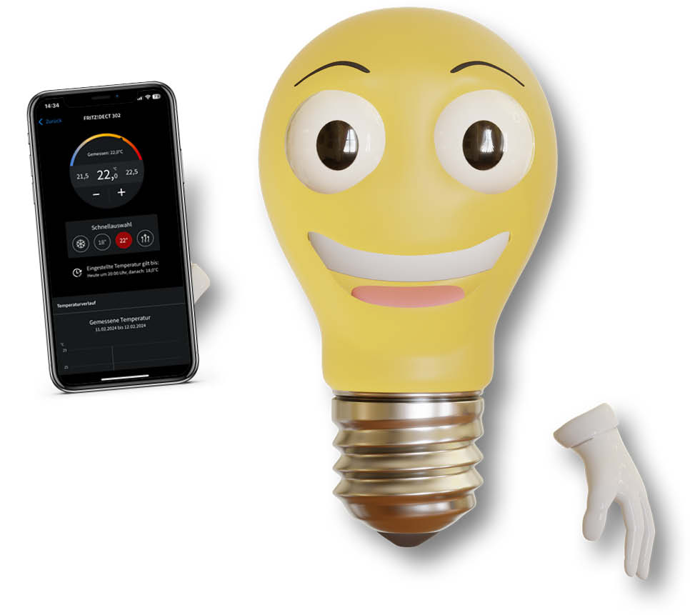 Die App des FRITZ!DECT 302 von AVM