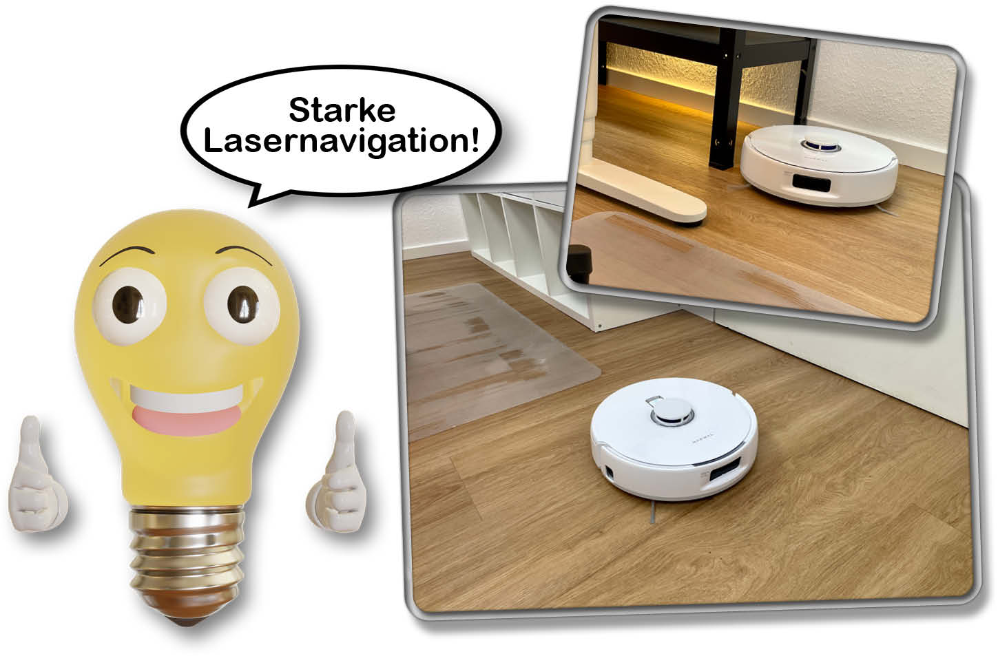 Die Lasernavigation überzeug durch ihre präzise Vorgehensweise