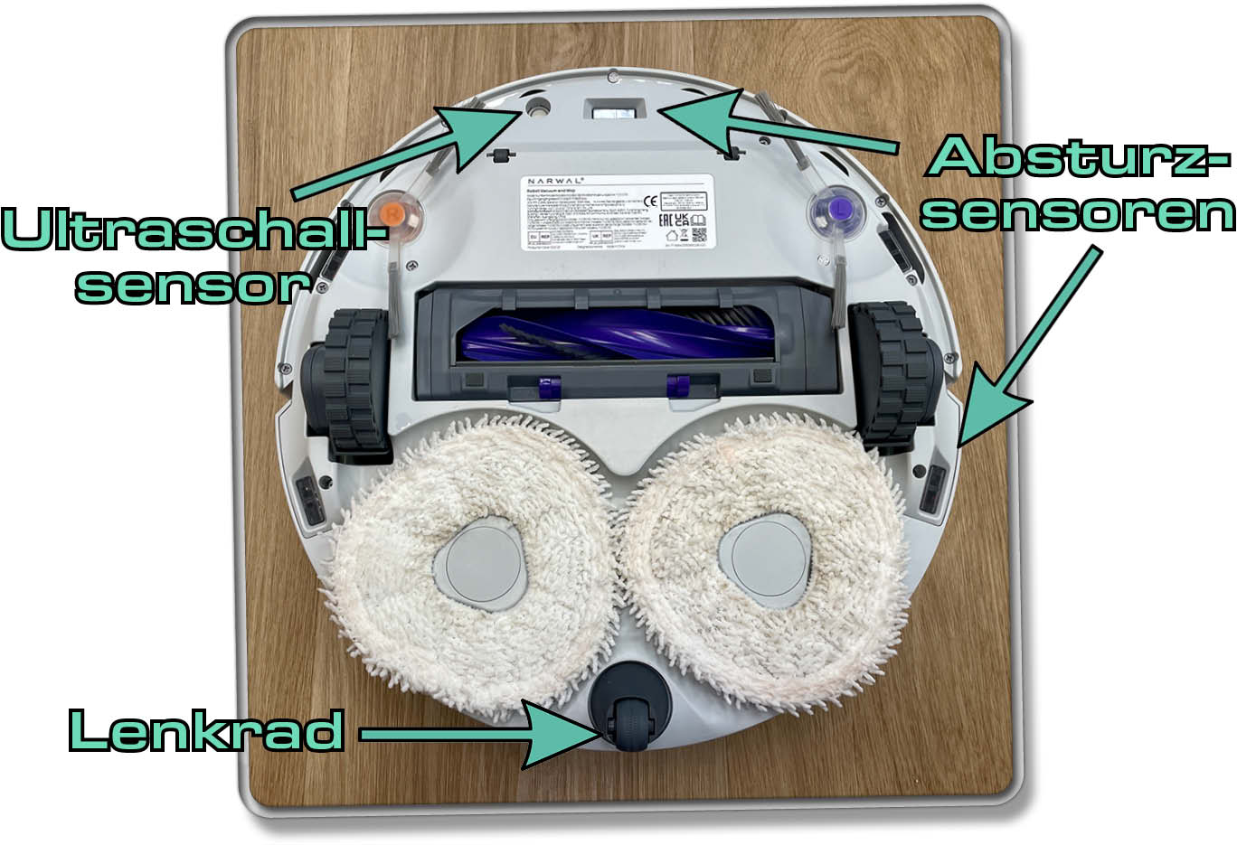 Die Unterseite sieht gewohnt aus, verbirgt jedoch allerhand Merkwürdigkeiten