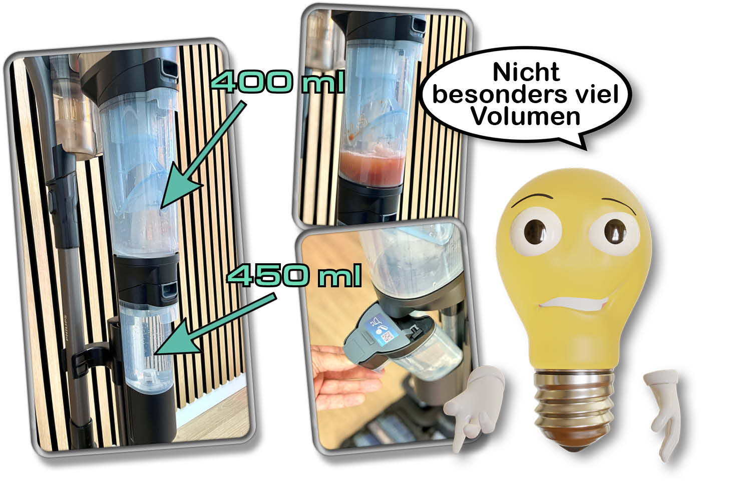 Die Wassertanks haben ein recht geringes Volumen, was bedeutet, dass man sie öfter warten muss.