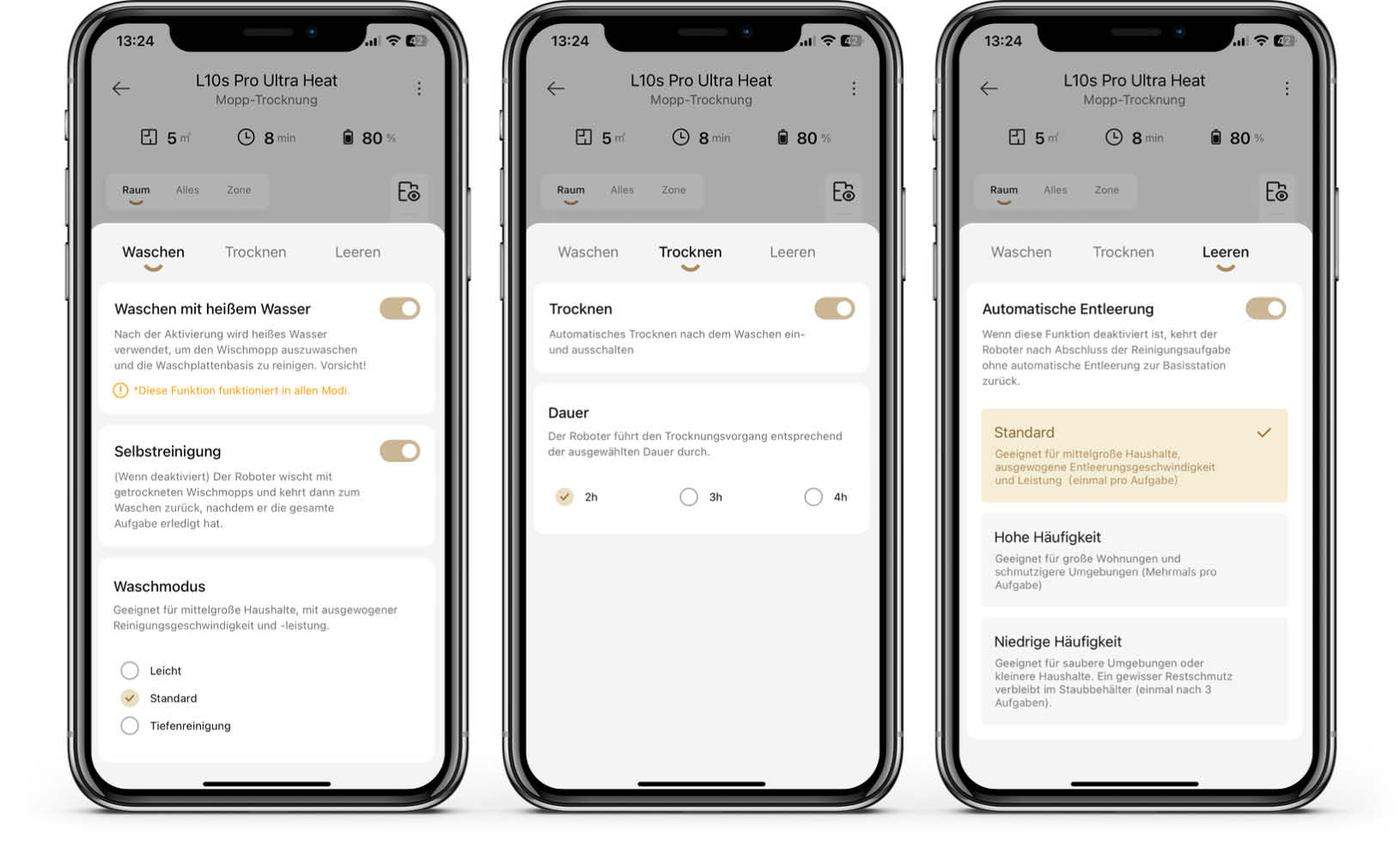 Dreame L10s Pro Ultra Heat - App - Station