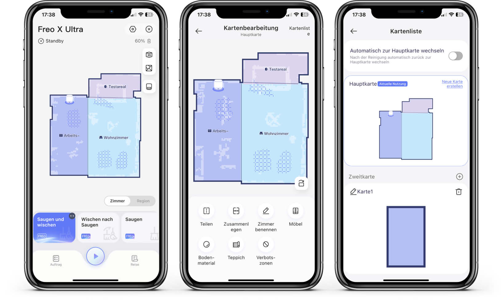 Narwal Freo X Ultra - App - Karte