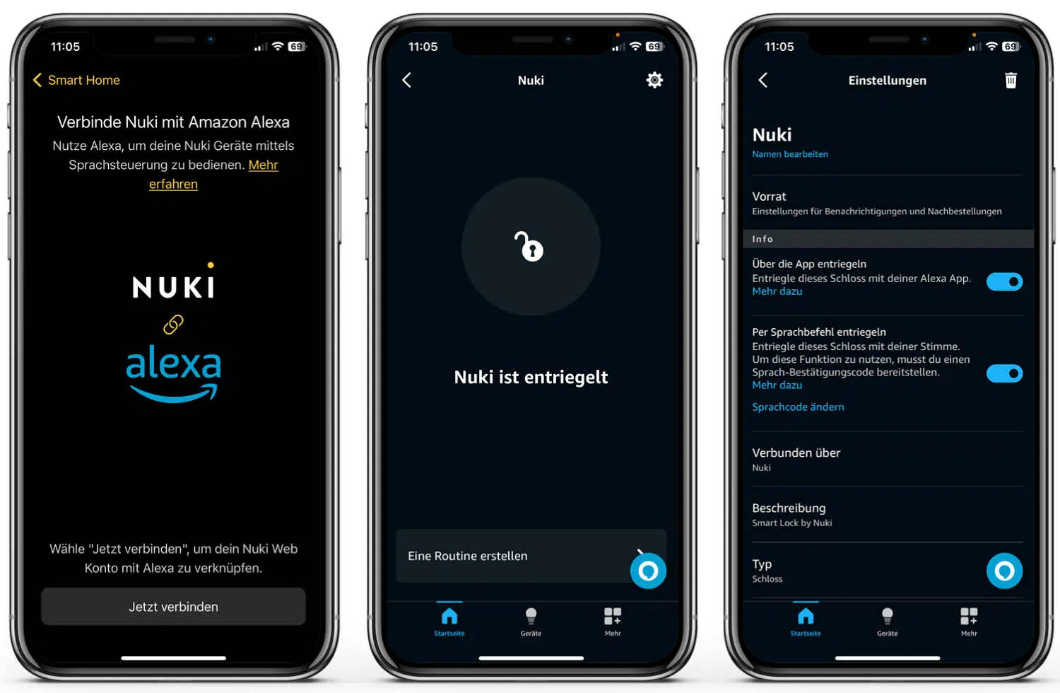 Nuki Smart Lock 4.0 Pro - App - Die Steuerung über die Alexa-App