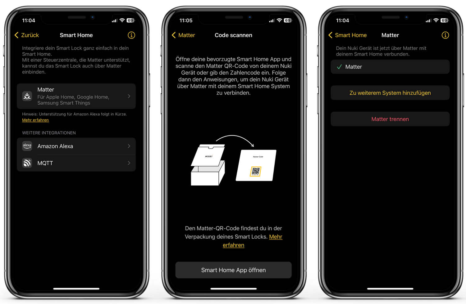 Nuki Smart Lock 4.0 Pro - App - Matter