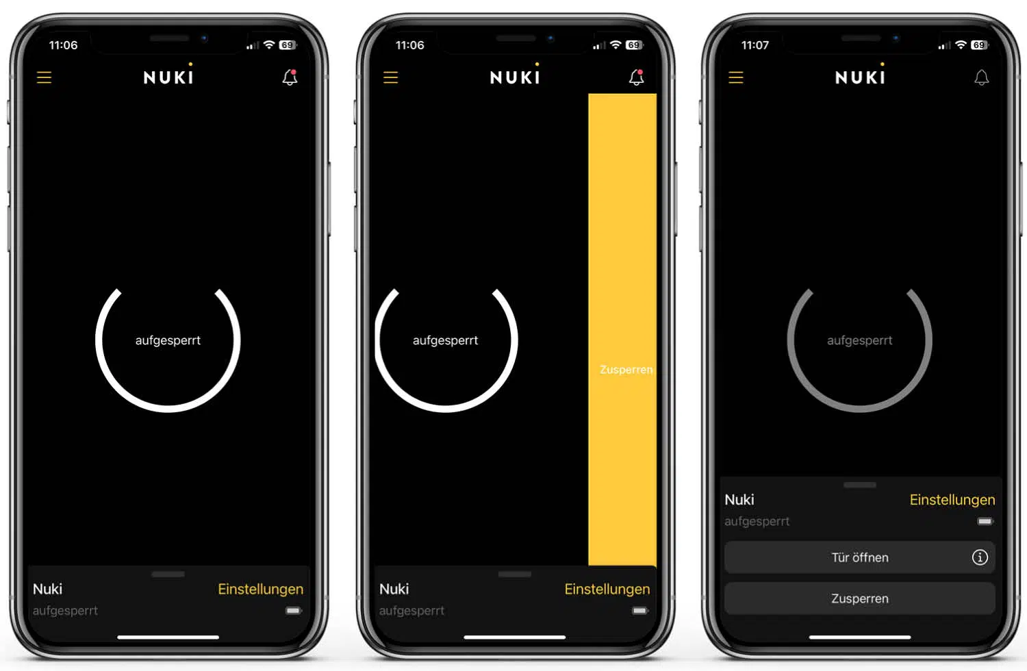 Nuki Smart Lock 4.0 Pro - App - Startseite