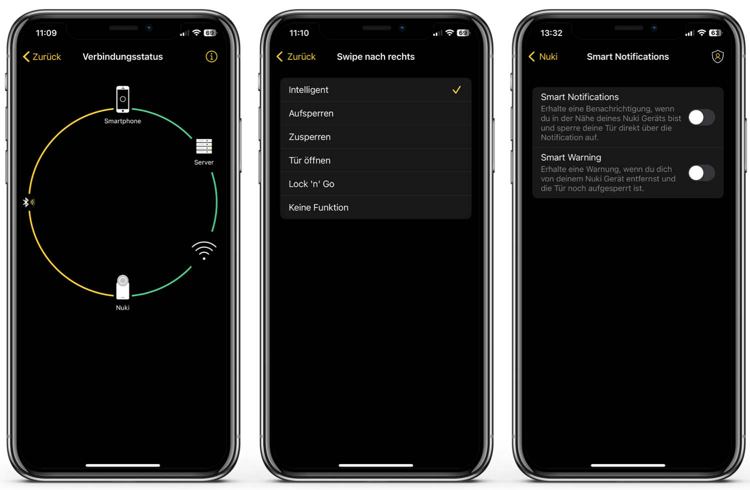 Nuki Smart Lock 4.0 Pro - App - Weiter Einstellmöglichkeiten