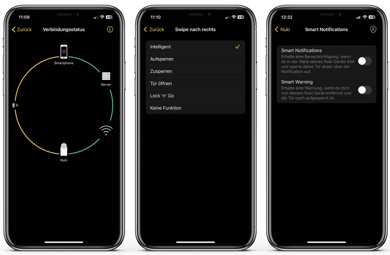 Nuki Smart Lock 4.0 Pro - App - Weiter Einstellmöglichkeiten