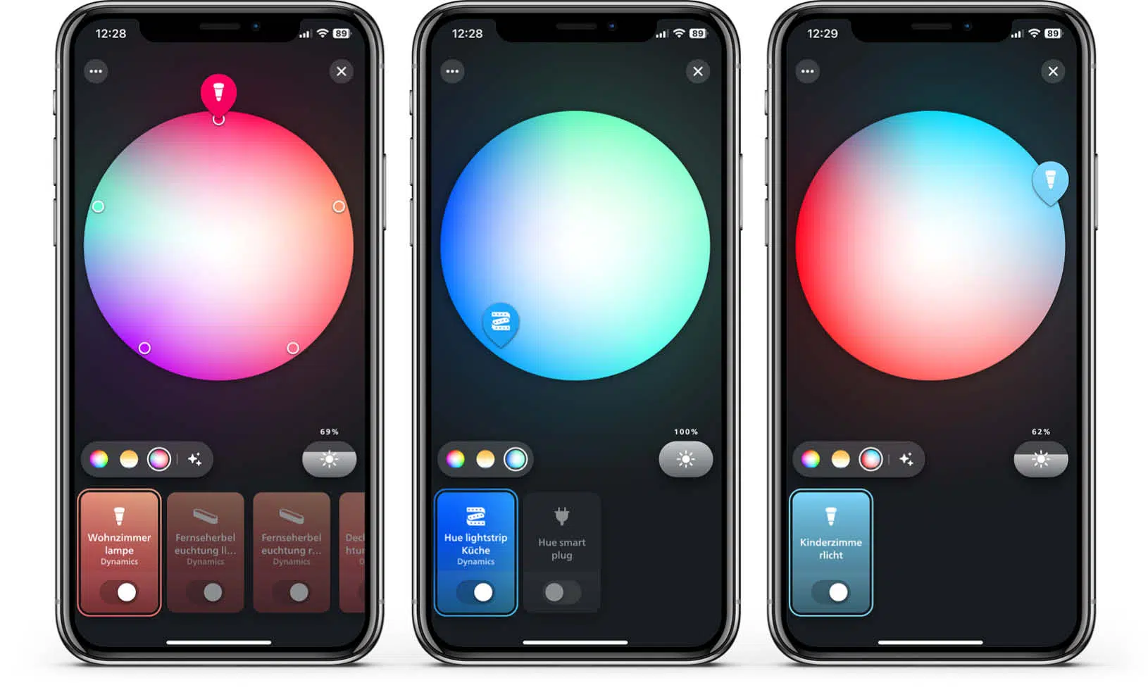 Philips Hue App - Ein dritter Farbkreis