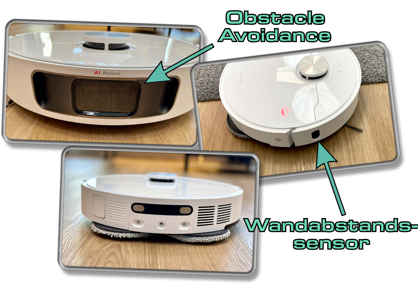 Seitlich, an der Front und am Heck wurden zahlreiche Sensoren für eine optimale Navigation verbaut.