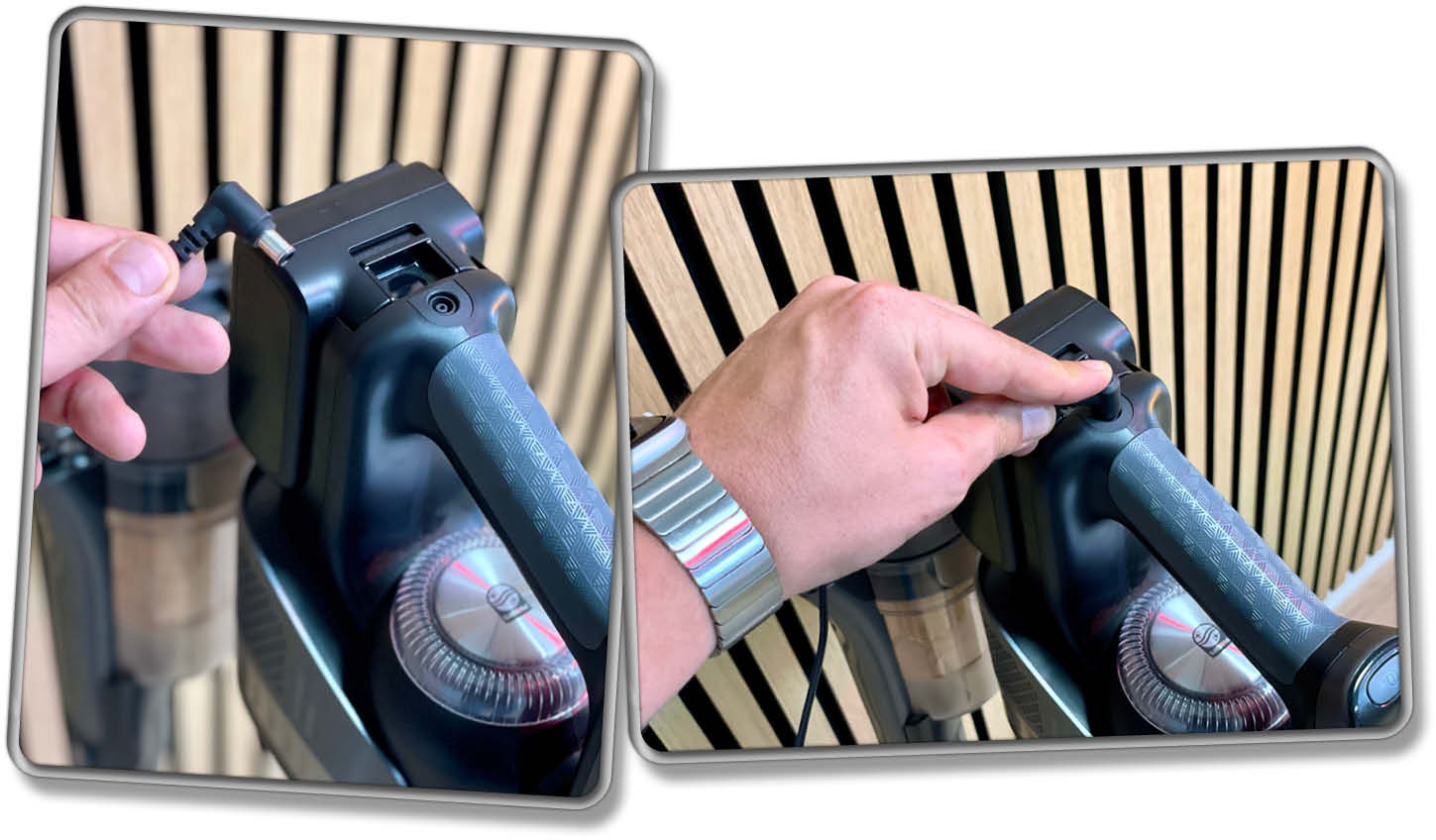 So wird der Akku des Wischsauger-Akkusaugers wieder aufgeladen