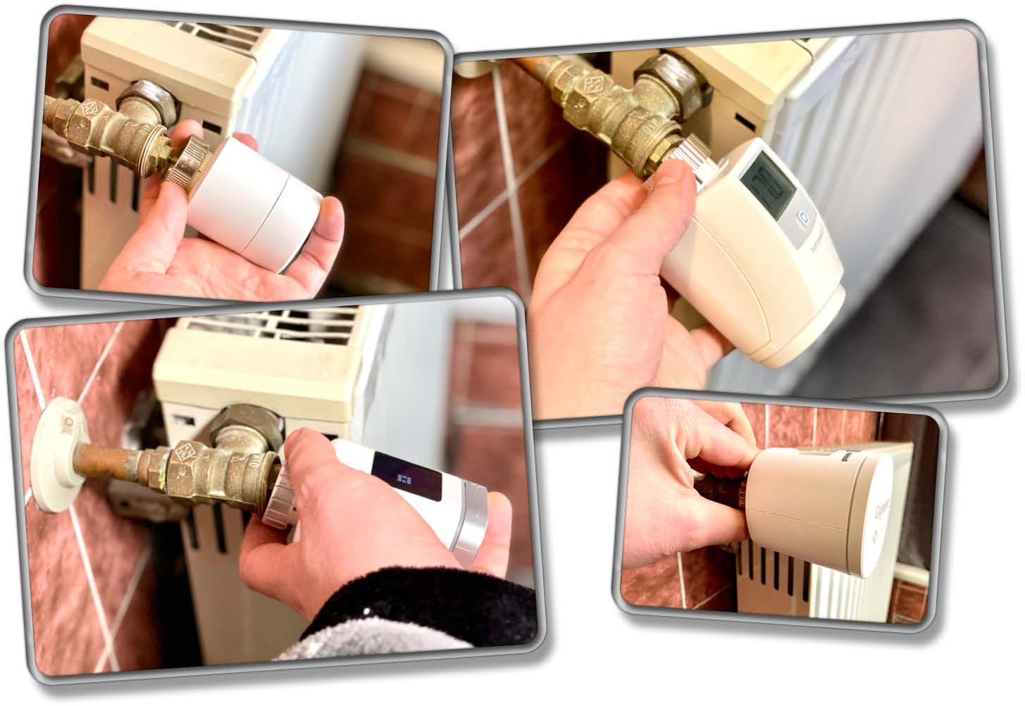 Thermostat anbringen