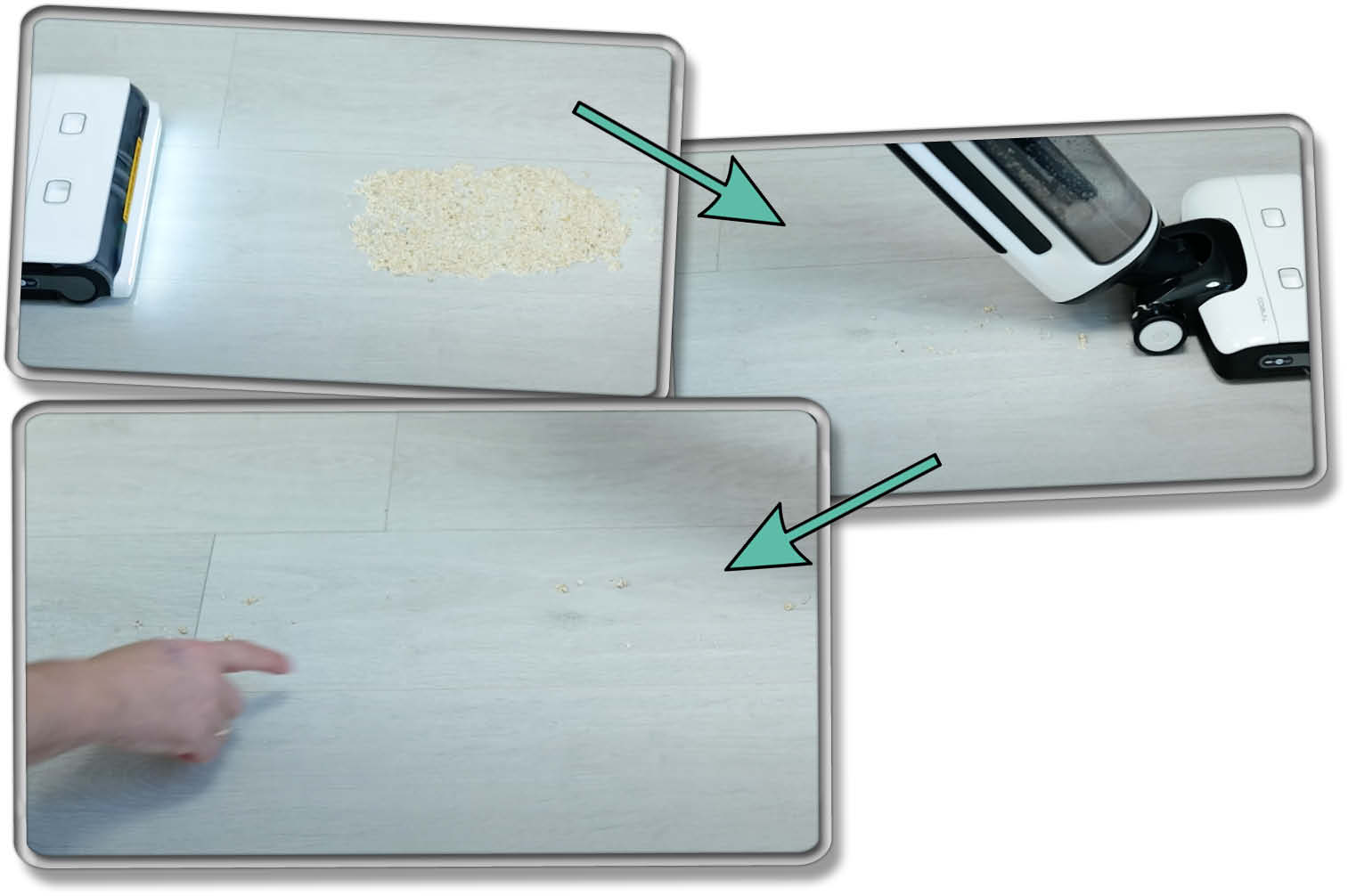 Tineco Floor One S7 Steam - Dickflüssige Verschmutzung