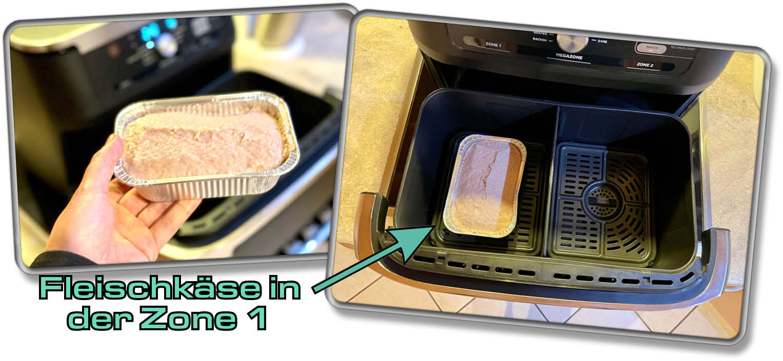 Wir haben es auch mit frischem Fleischkäse probiert