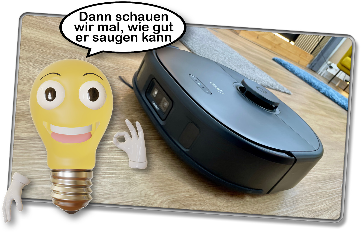 Dann schauen wir mal, wie gut der eufy X10 Pro Omni saugen kann