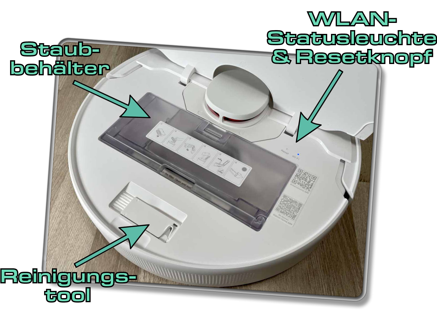 Das befindet sich unter der Haube des Dreame D10 Plus