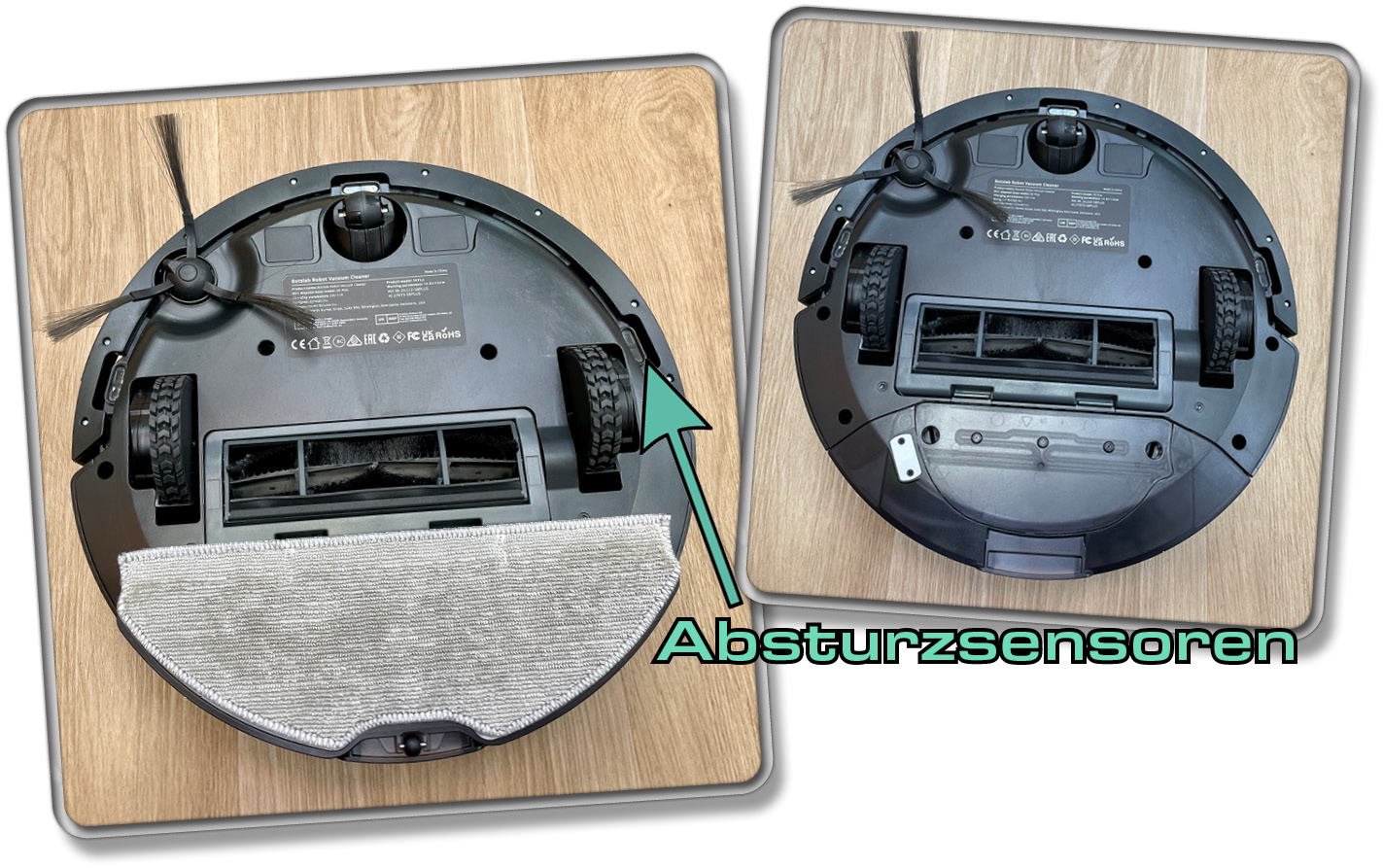 Das gibt es alles auf der Unterseite des Botslab by 360 S8 Plus zu entdecken