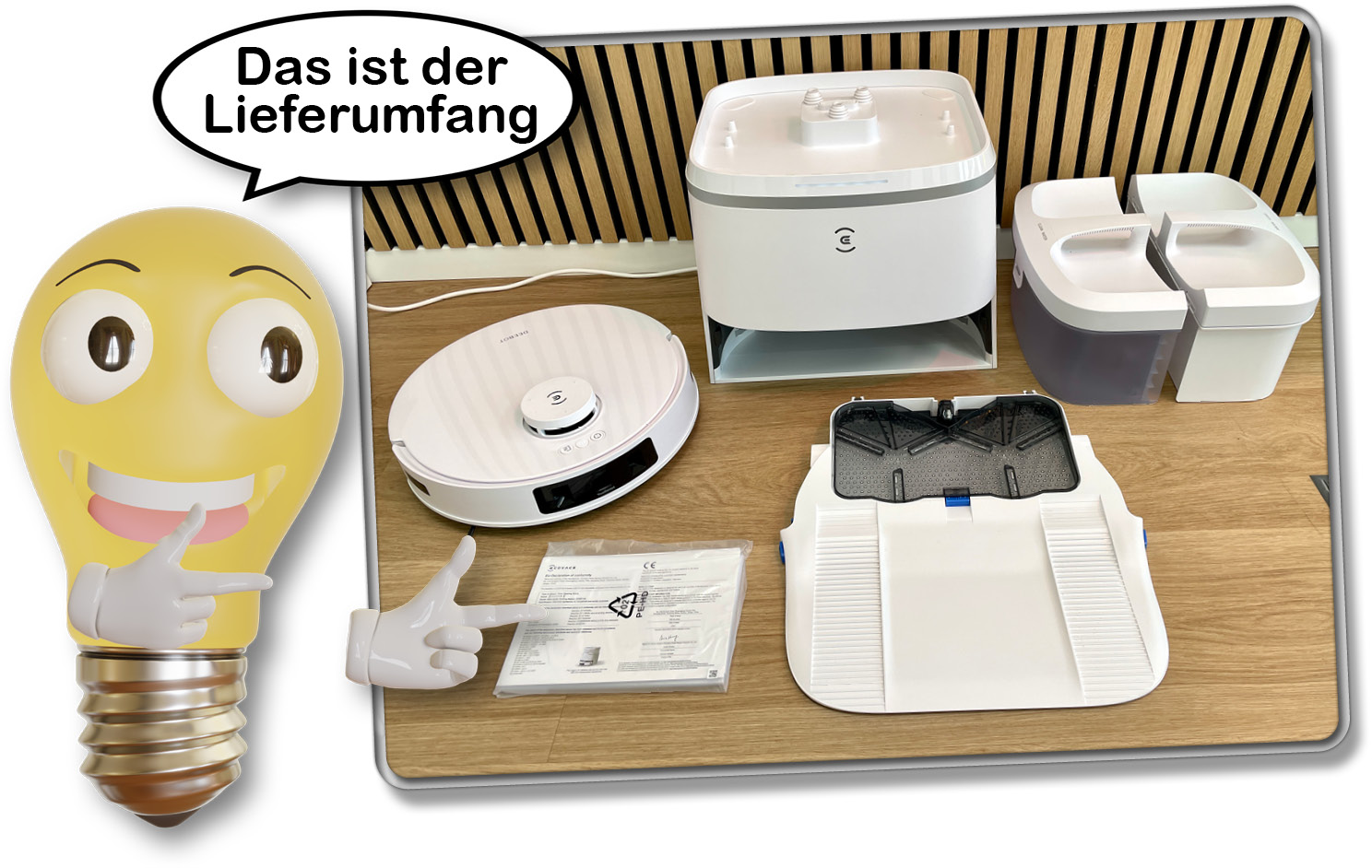 Das ist der Lieferumfang des ECOVACS DEEBOT T30 PRO OMNI