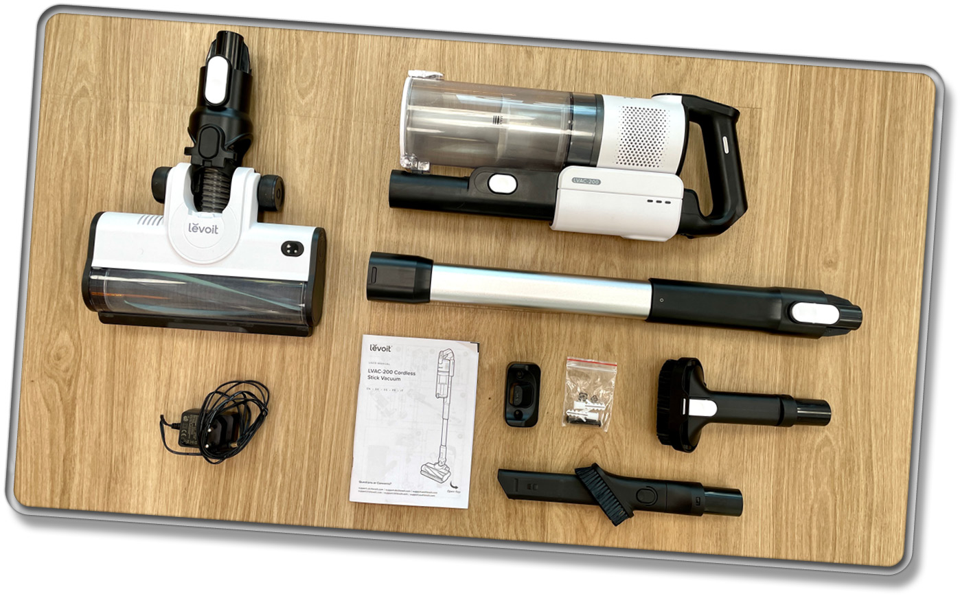 Das ist der Lieferumfang des Levoit LVAC-200