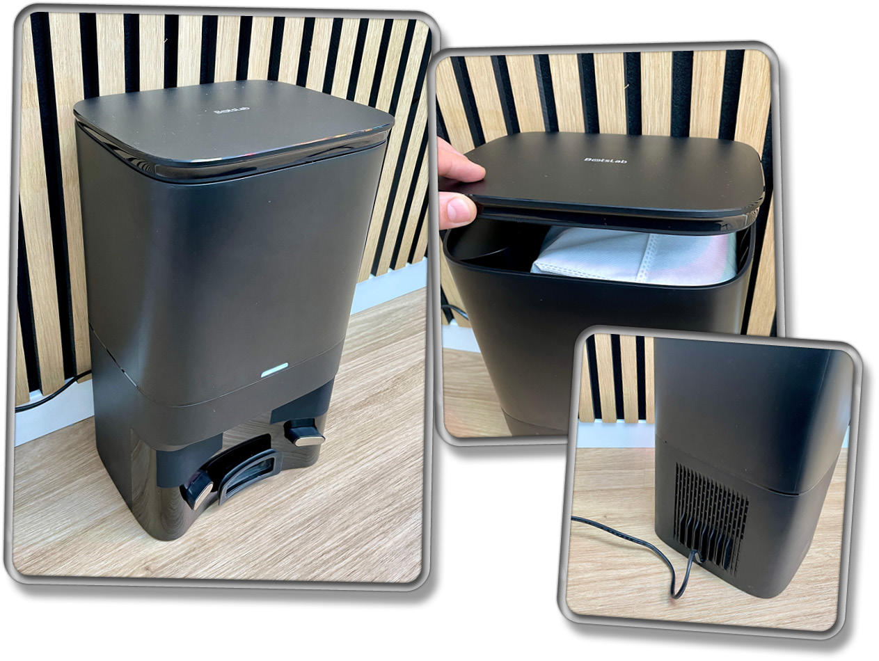 Das ist die Absaugstation des Botslab by 360 S8 Plus