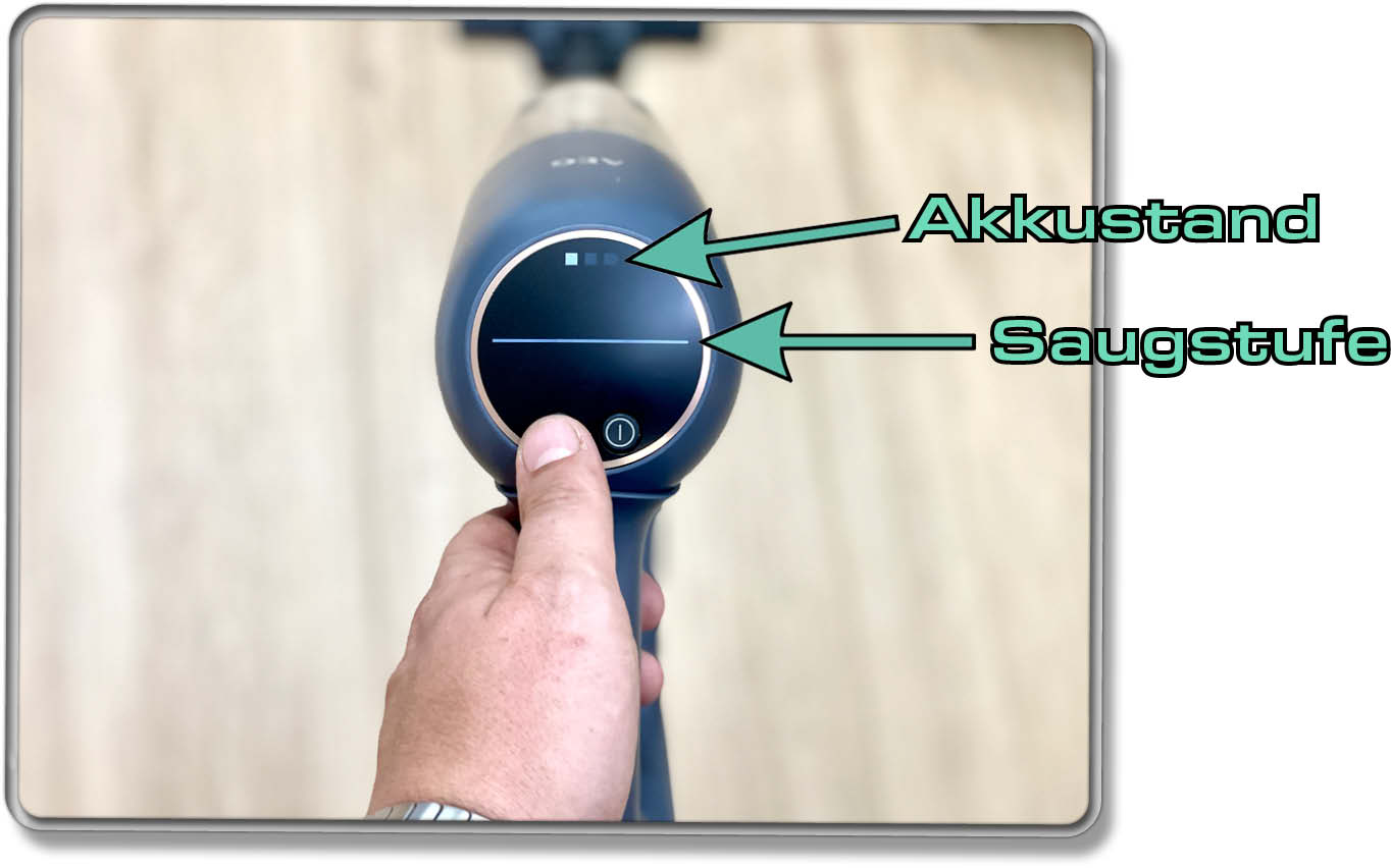 Der Akku des AEG ULTIMATE 7000 hat lange durchgehalten