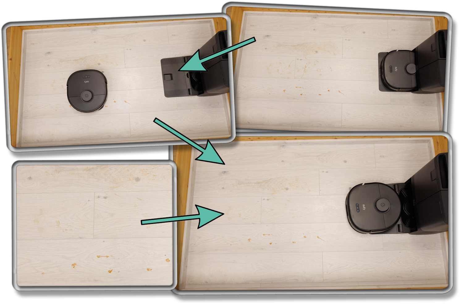 Der erste Wischdurchgang des eufy X10 Pro Omni