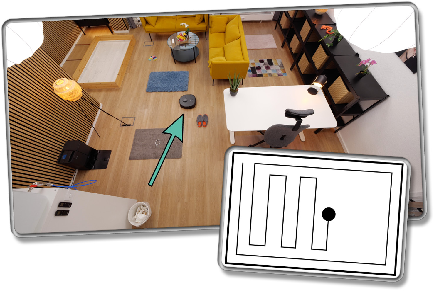Die Navigation des eufy X10 Pro Omni ist durchaus präzise und intelligent
