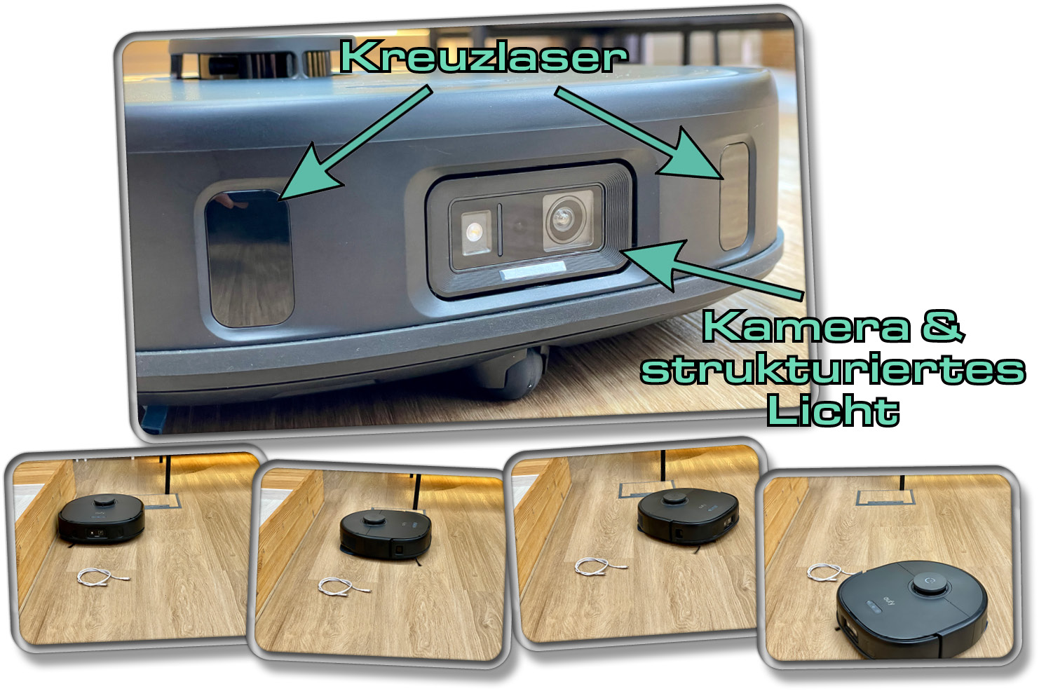 Die Obstacle Avoidance des eufy X10 Pro Omni verhindert das Überfahren von Hindernissen