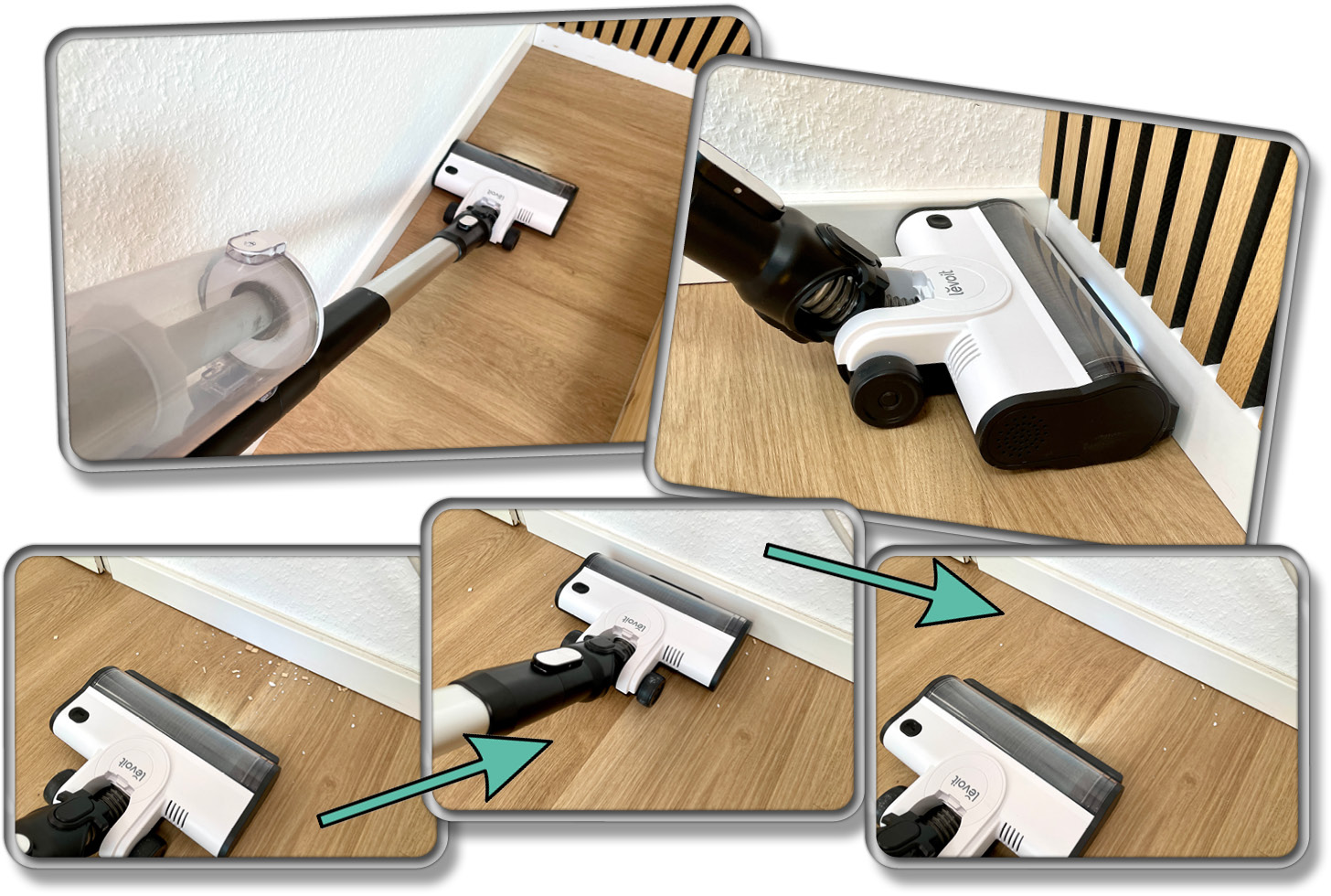 Die Rand- und Eckenreinigung schaute im Test ebenfalls sehr gut aus