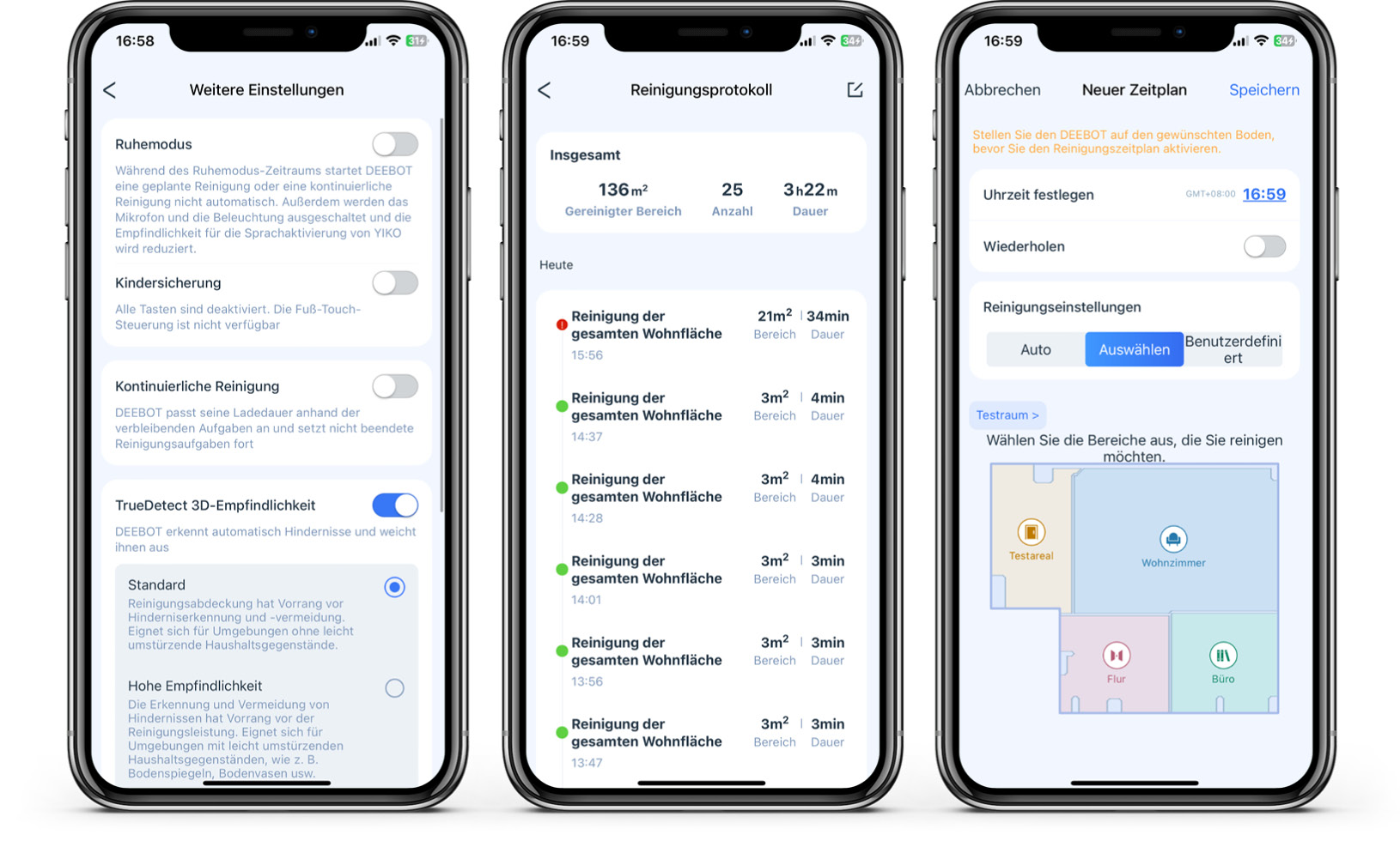 ECOVACS DEEBOT T30 PRO OMNI - App - Einstellungen