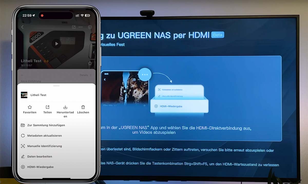 Nasync HDMI Wiedergabe