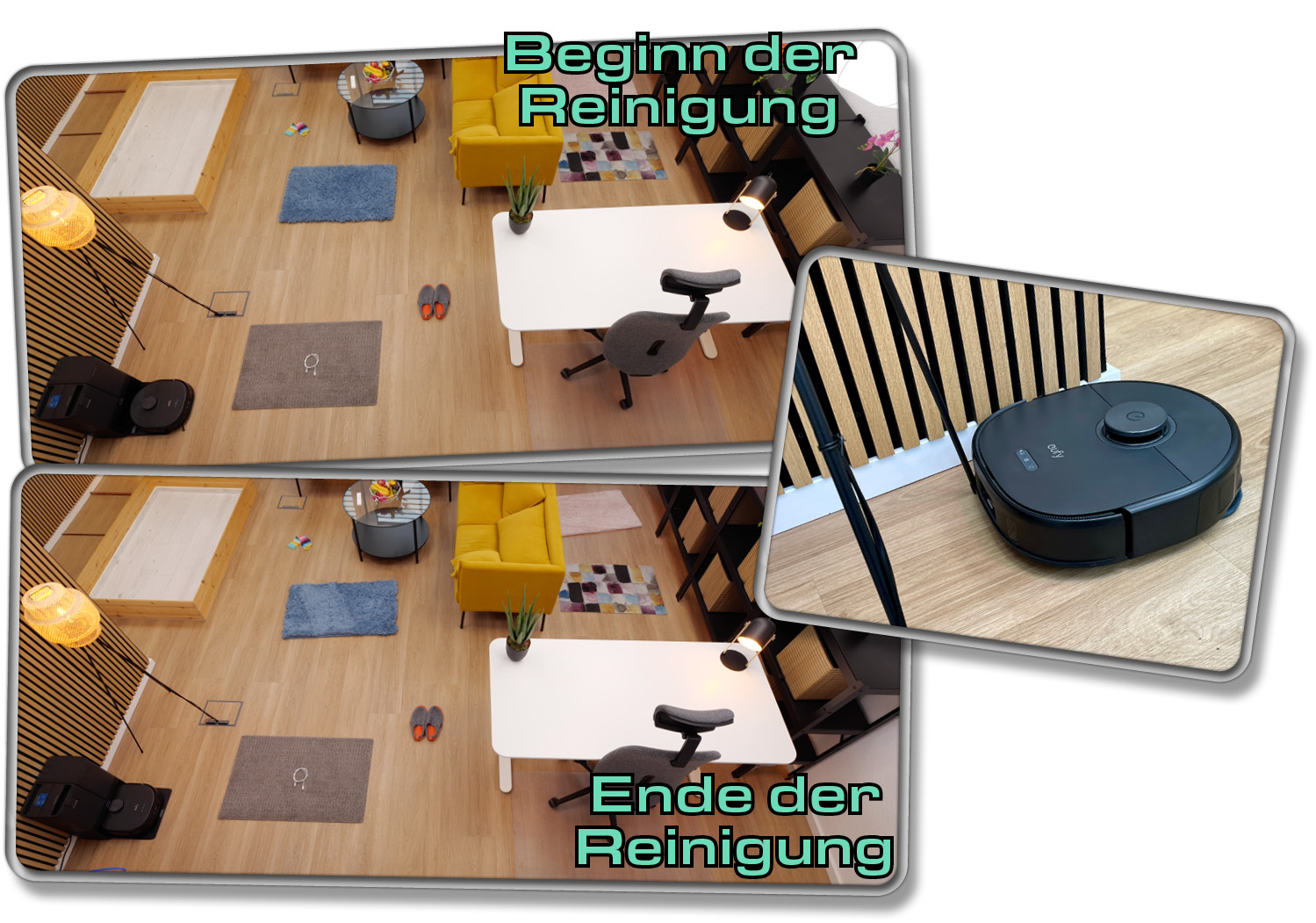 Unsere ausgelegten Gegenstände hat der eufy X10 Pro Omni alle zuverlässig erkannt und umfahren