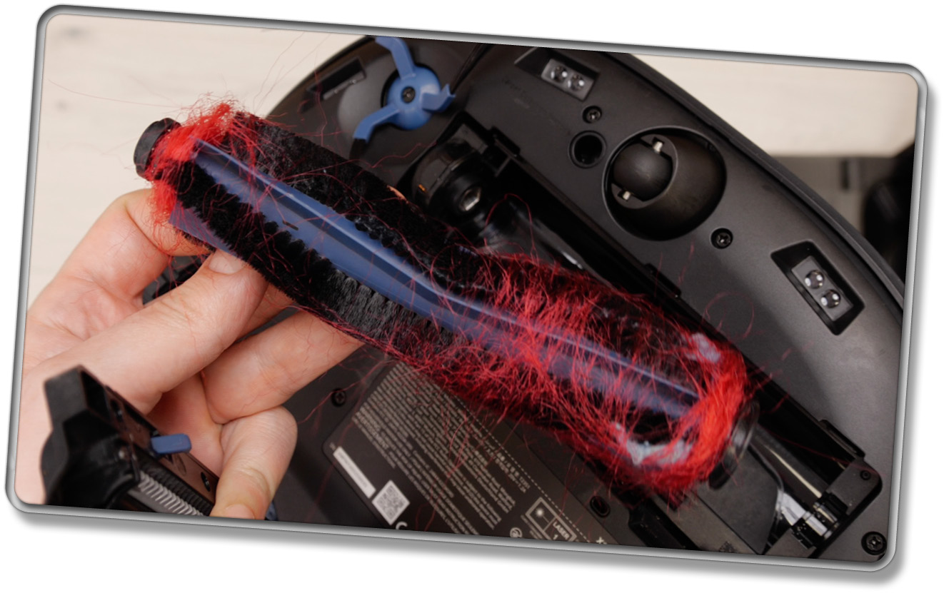 Wie man sieht, kann die Antihaaraufwicklnung bei zu vielen langen Haaren nicht mehr mithalten