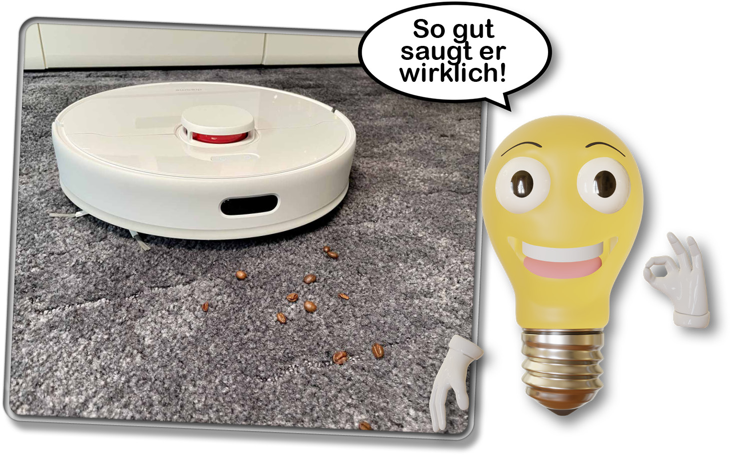 Wir haben uns die Saugleistung des Dreame D10 Plus ganz genau angeschaut