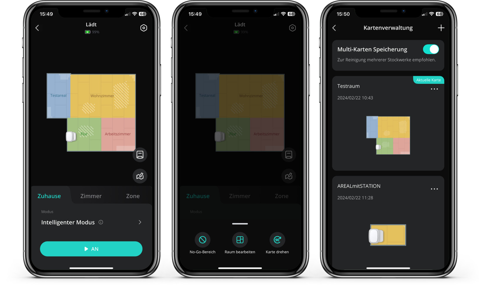 eufy X10 Pro Omni - App - Karte