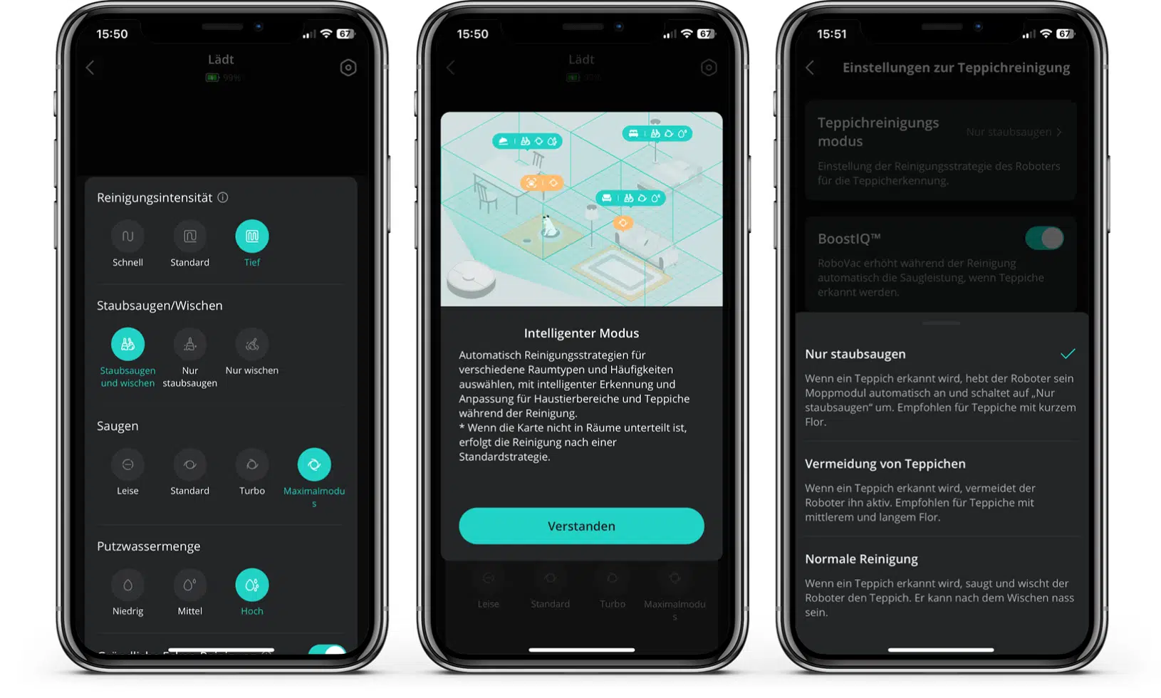 eufy X10 Pro Omni - App - Reinigung
